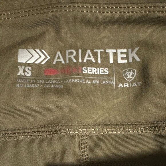 Ariat Tek Tight XS Heat Series Leggings Olive Aztec NWT Phone Pocket Equestria - Picture 6 of 10